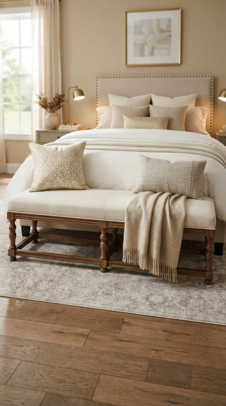 9. The Velvet Bench as a Chaise Alternative