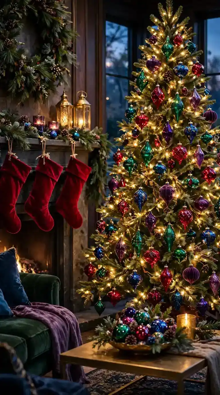 16 Jewel Tone Christmas Decor Ideas for a Luxe Holiday