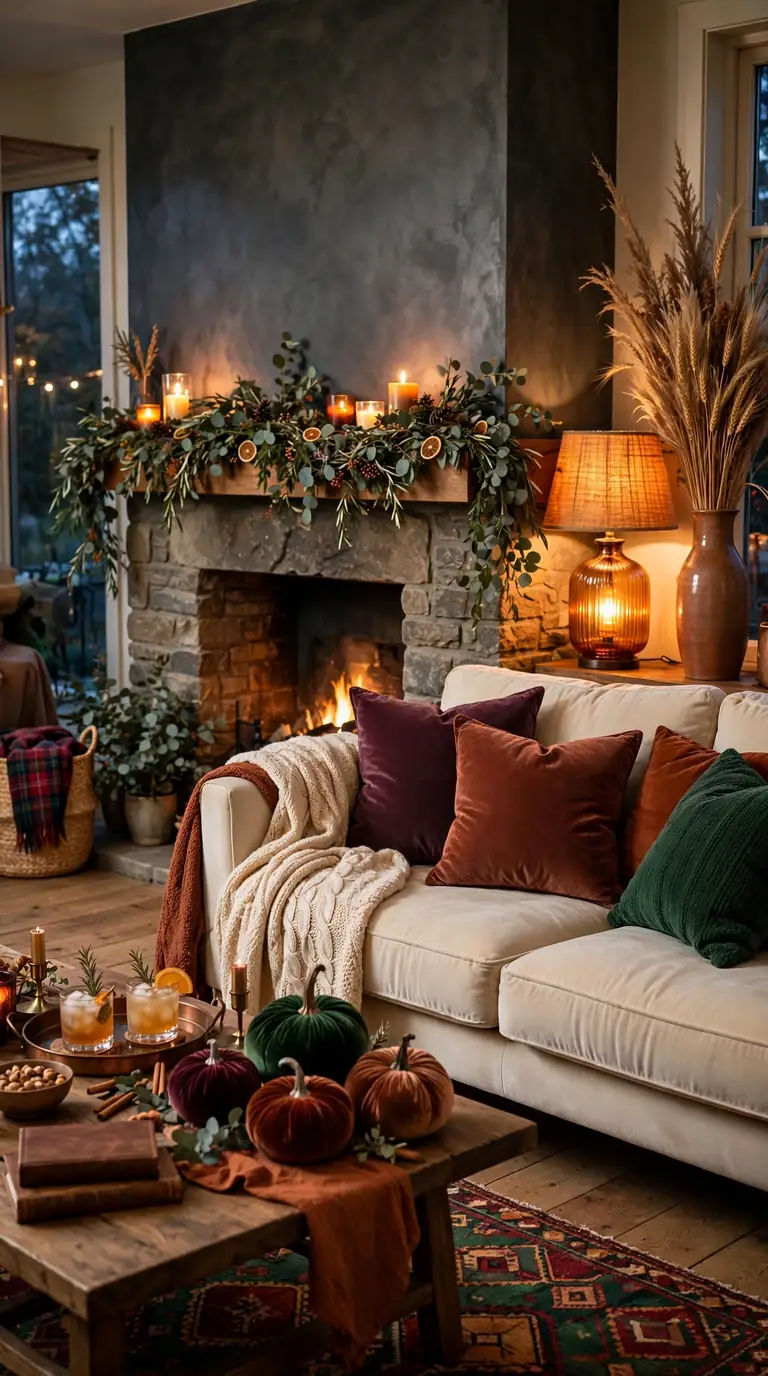 18 Thanksgiving Living Room Decor Ideas for a Warm Holiday